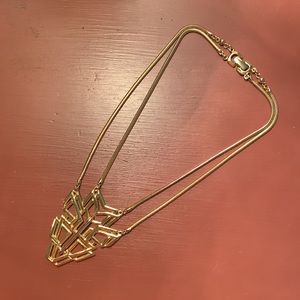 Vintage Castlecliff gold  statement necklace